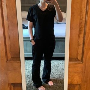 Skechers black scrub set